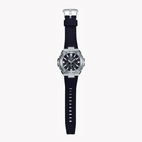 Casio G-Shock Gst-S130c-1adr Sporty Elegance - Men's Watch With Stainless Steel Case And Black Leather Band by i-watch
