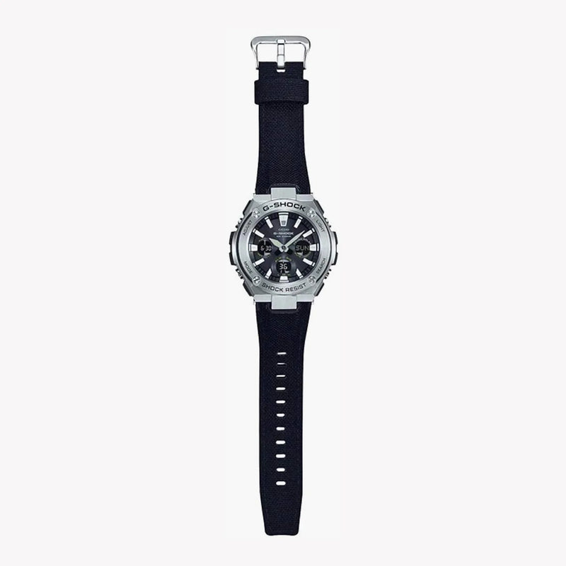 Casio G-Shock Gst-S130c-1adr Sporty Elegance - Men's Watch With Stainless Steel Case And Black Leather Band by i-watch