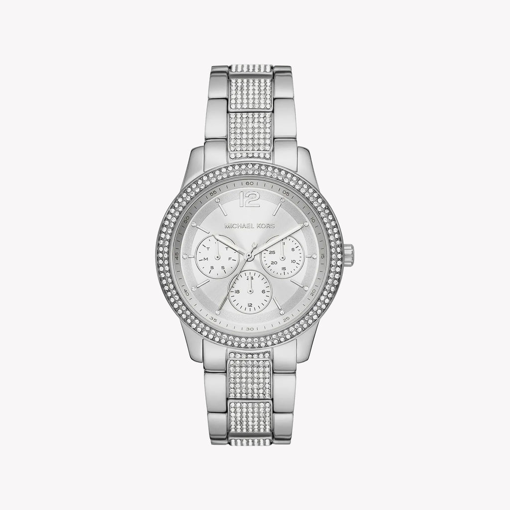 MICHAEL KORS MK7294 SILVER SPECTRUM - ELEGANCE MEETS FUNCTIONALITY Women's Watch with stainless steel band and silver dial