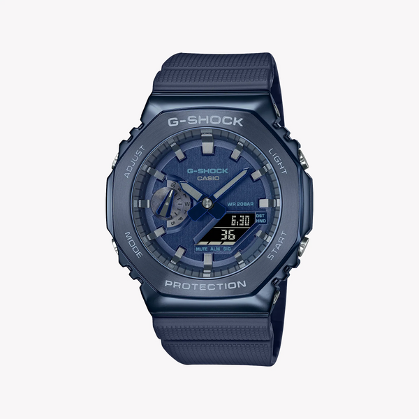 G-Shock Men's Blue Stainless Steel Watch, Blue Dial | Gm-2100n-2adr by i-watch