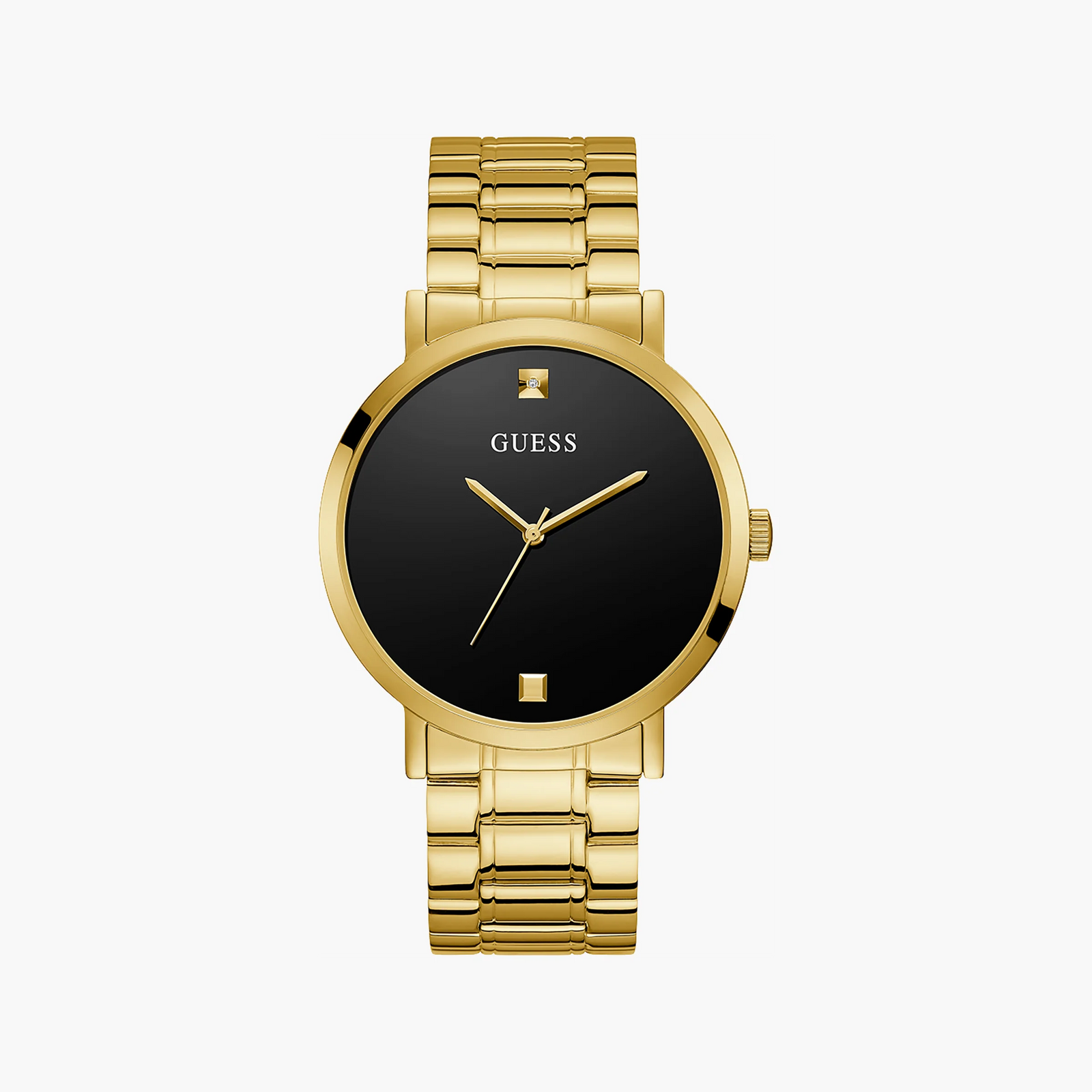 Guess Watches Men's Gold Stainless Steel, Black Dial | W1315g2 by i-watch