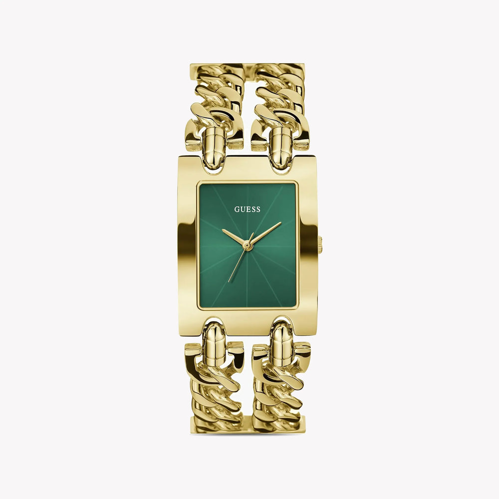 Guess Women's Gold Watch, Green Dial | Gw0740l2 by i-watch