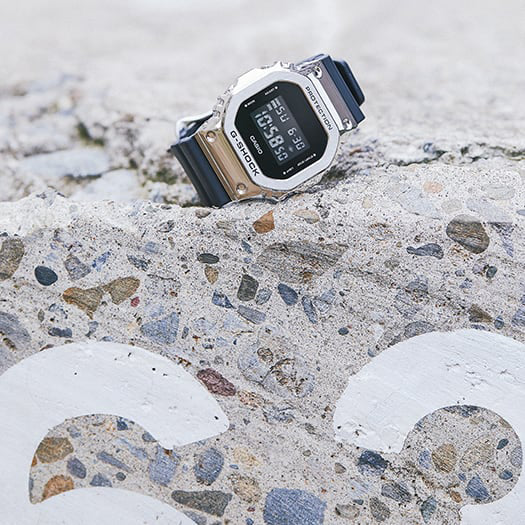 Casio G-Shock Men's Silver & Black Watch, Digital | GM-5600-1ER