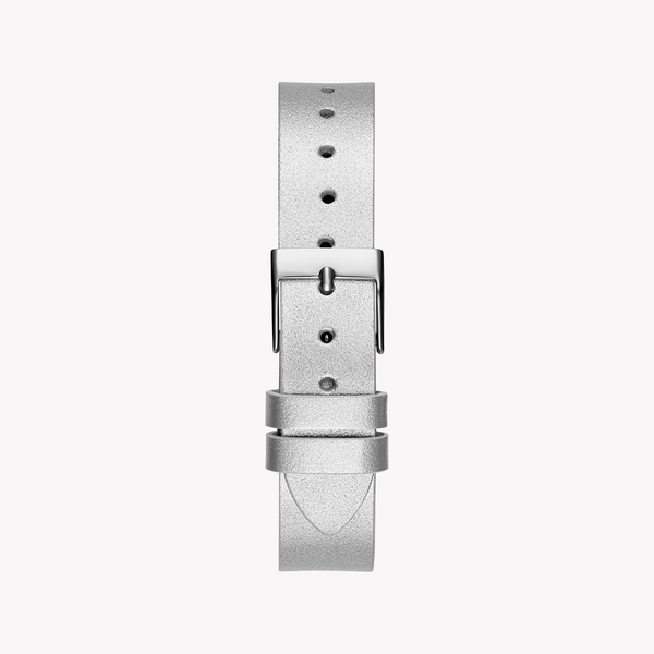 Guess Women's Silver Leather Watch, Silver Dial | Gw0535l3 by i-watch