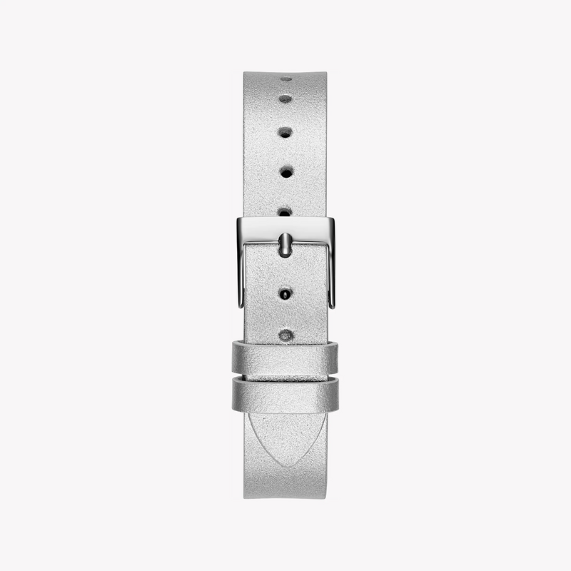 Guess Women's Silver Leather Watch, Silver Dial | Gw0535l3 by i-watch