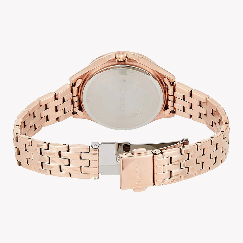 Casio She-3062pg-9audf Elegance Redefined - Rose Gold Glamour Women's Watch With Sparkling Accents by i-watch