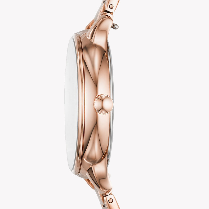 FOSSIL ES4874 ROSE GOLD ELEGANCE - TIMELESS WOMEN'S WATCH WITH WHITE DIAL & CLASSIC DESIGN-i-Watch-2