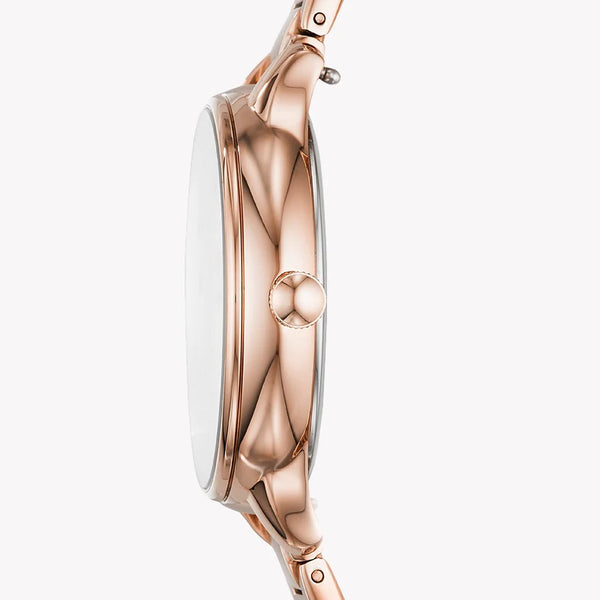 Fossil Women's Rose Gold Watch, White Dial | Es4874 by i-watch