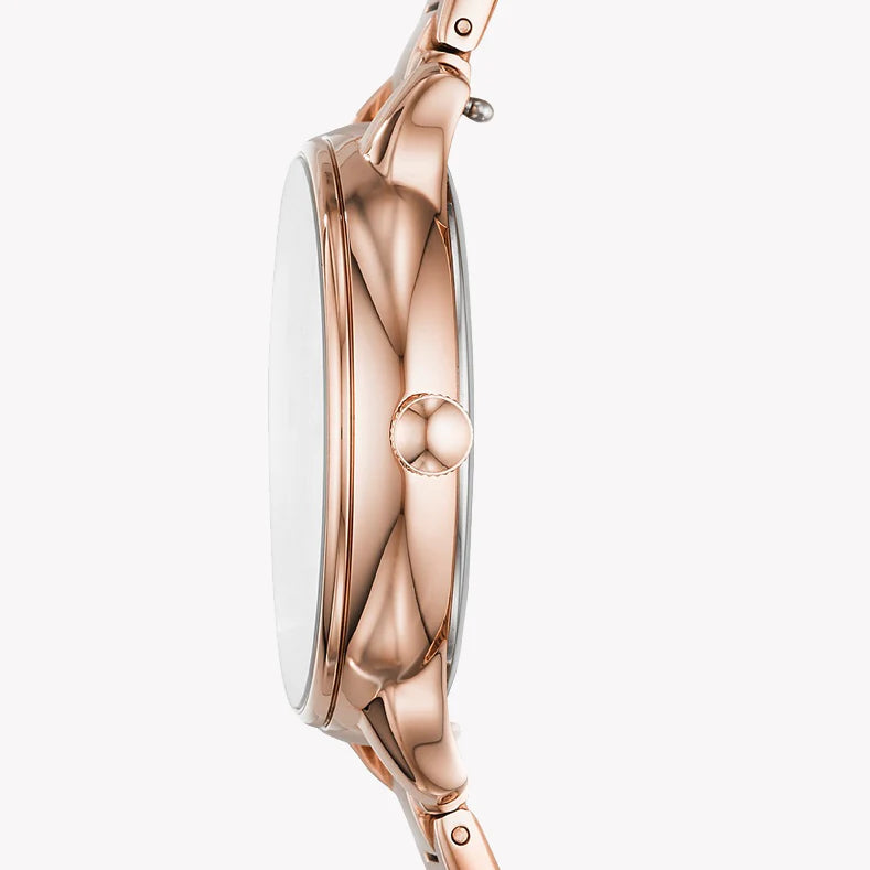 Fossil Women's Rose Gold Watch, White Dial | Es4874 by i-watch