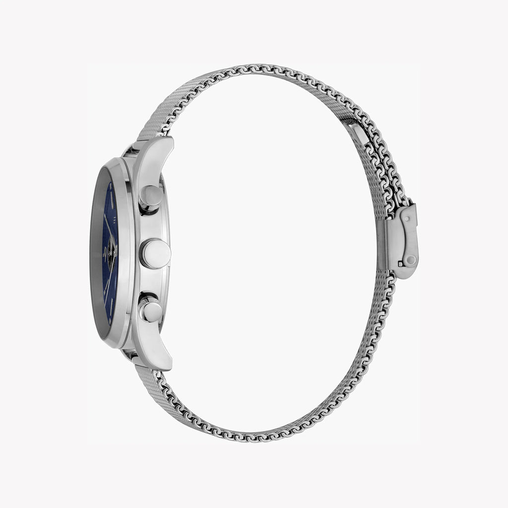 ESPRIT MEN'S SILVER STAINLESS STEEL WATCH - TIMELESS BLUE DIAL ELEGANCE-i-Watch-2