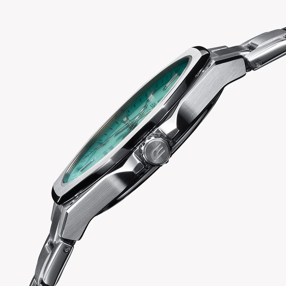 Casio Edifice Men's Aqua Green Watch, Silver Stainless Steel | Efr-S108d-2bvuef by i-watch