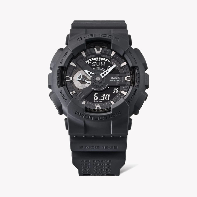 Casio Men's Black Resin Watch, Shock-Resistant | Ga-114re-1aer by i-watch