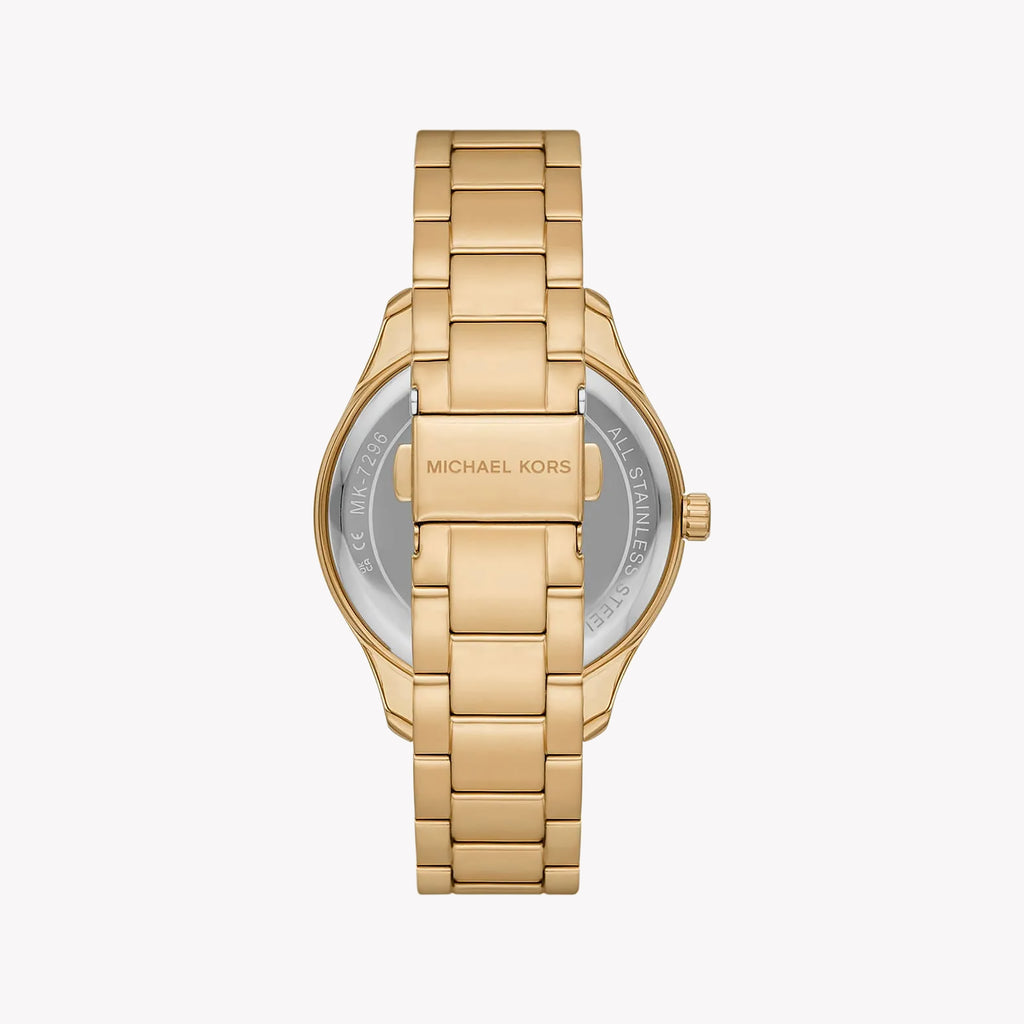 MICHAEL KORS MK7296 - BOLD SOPHISTICATION WOMEN'S WATCH WITH GOLD BAND & BROWN DIAL-i-Watch-3