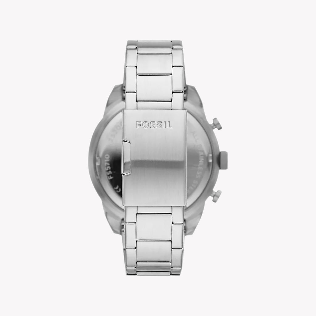 FOSSIL FS5968SET TIMELESS ELEGANCE - BOLD SILVER MEN'S WATCH WITH BLACK DIAL & STAINLESS STEEL BAND-i-Watch-3