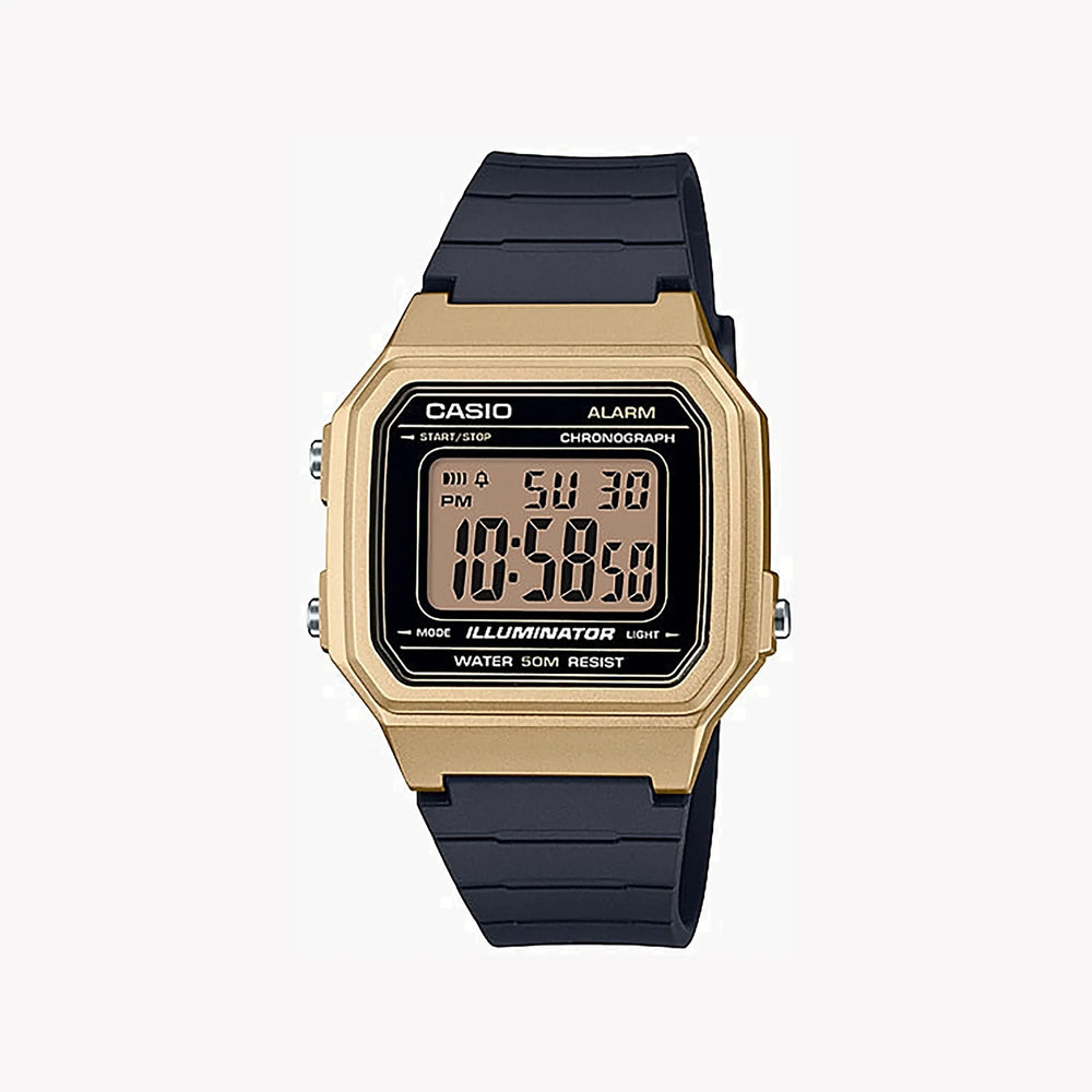 CASIO W-217HM-9AV ADVENTURE TIME - STYLISH SPORTY DIGITAL WATCH WITH GOLD ACCENTS-i-Watch-4