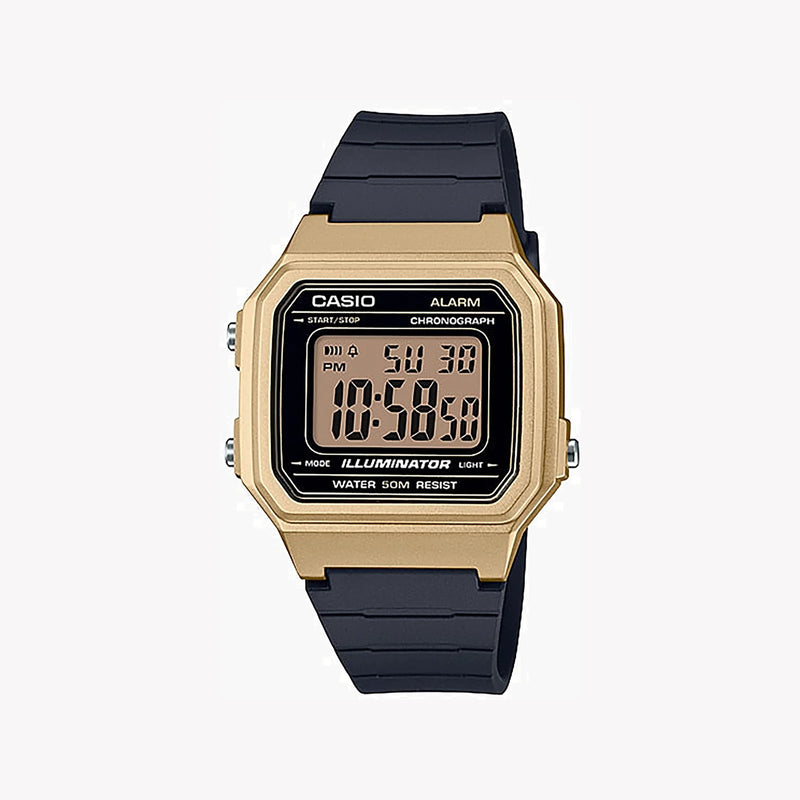 CASIO W-217HM-9AV ADVENTURE TIME - STYLISH SPORTY DIGITAL WATCH WITH GOLD ACCENTS-i-Watch-4