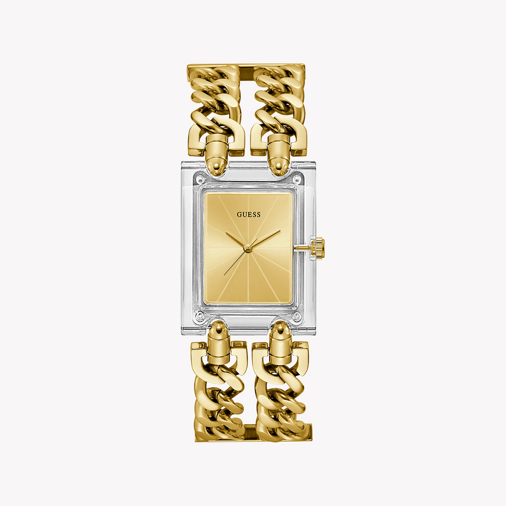 Guess Women's Gold Stainless Steel Watch, Champagne Dial | Gw0669l1 by i-watch