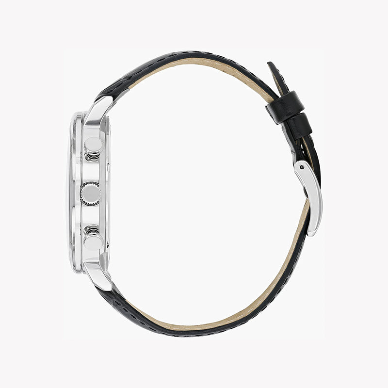 CITIZEN AN3610-12A TIME MASTER - STYLISH & RELIABLE MEN'S WATCH with multi-dial, chronograph, and leather band-i-Watch-3