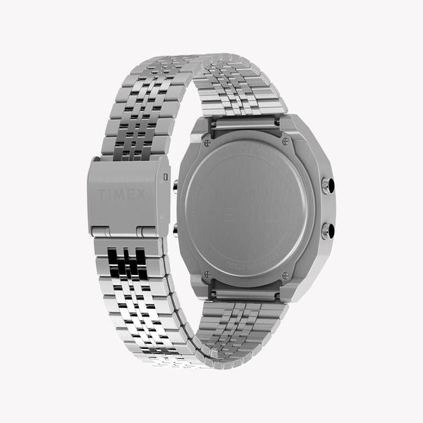 Timex Unisex Stainless Steel Black Lens Watch, Silver | T80 by i-watch