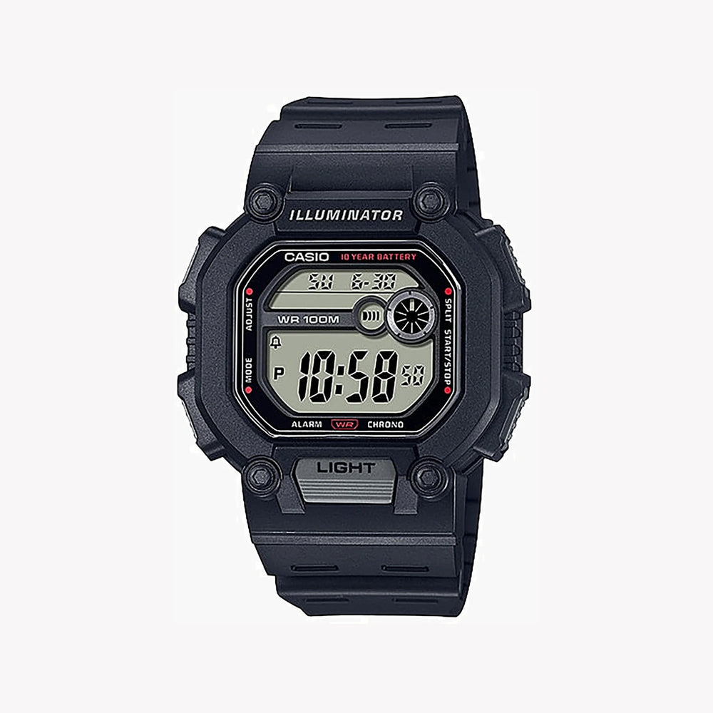 Casio W-737h-1avdf - Rugged Sportsman Digital Watch With Black Resin Band by i-watch