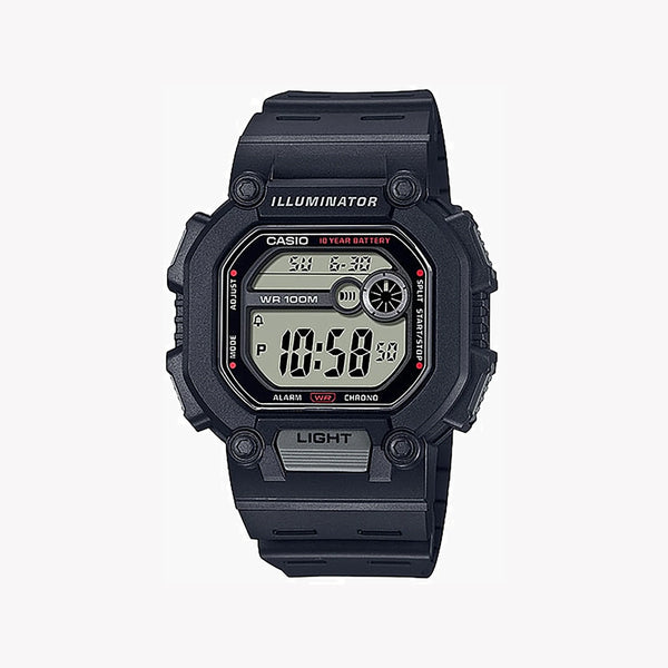 Casio W-737h-1avdf - Rugged Sportsman Digital Watch With Black Resin Band by i-watch