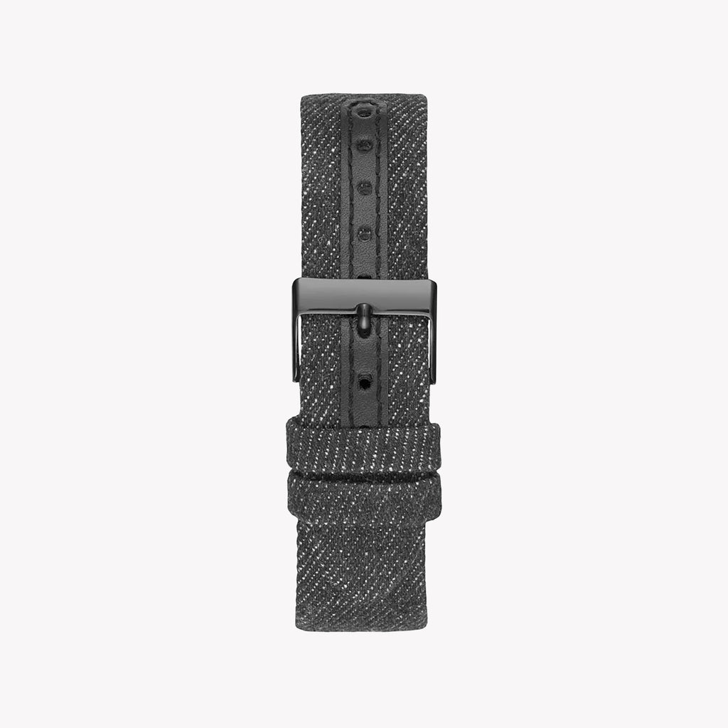 GUESS V1011M2 - BOLD TIMEPIECE FOR THE MODERN MAN: STYLISH BLACK WATCH WITH TEXTILE LEATHER BAND-i-Watch-3