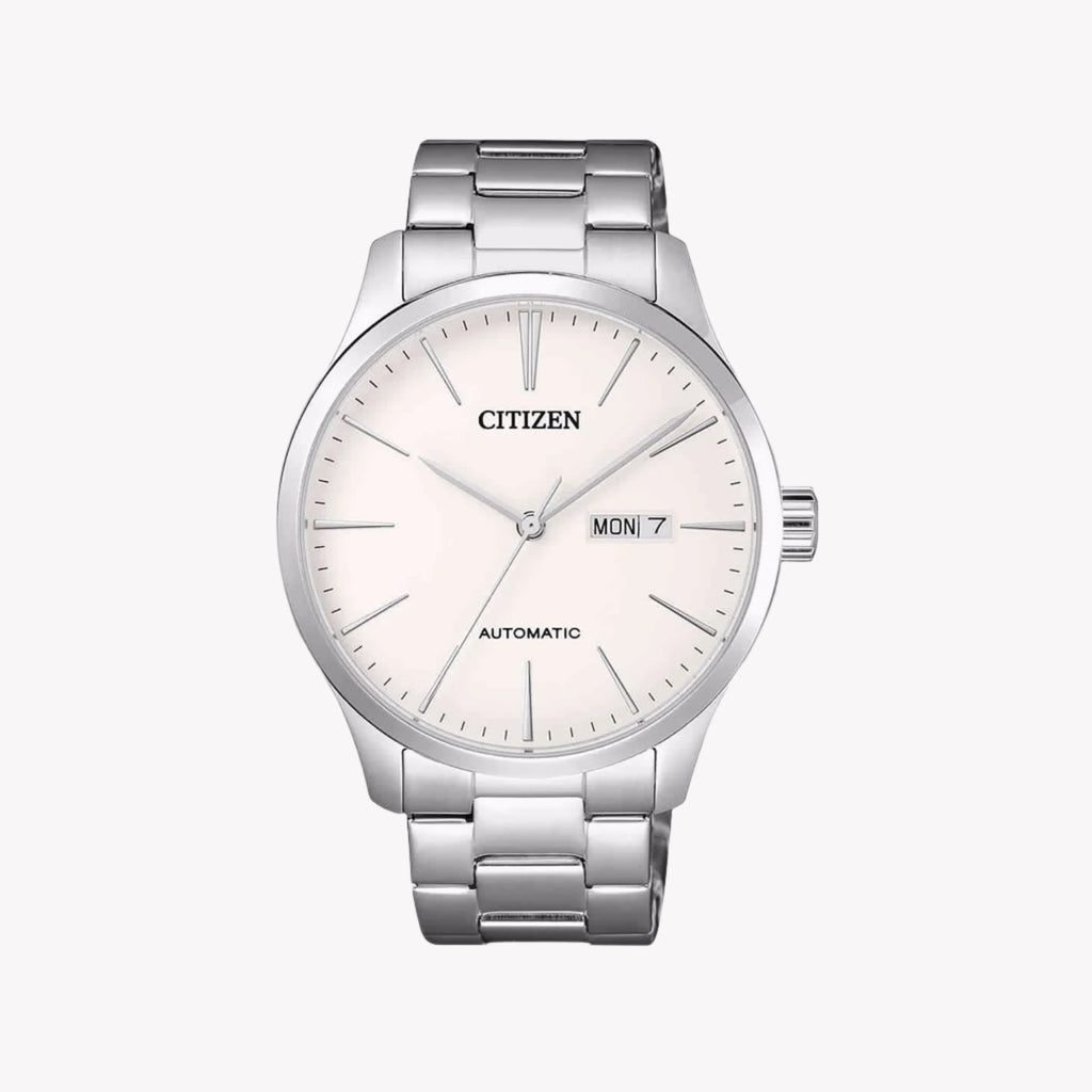 CITIZEN NH8350-83A MEN'S AUTOMATIC WATCH - STRIKING SILVER STYLE & RELIABLE FUNCTIONALITY