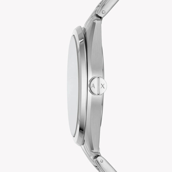 Armani Exchange Men's Silver Watch, Blue Dial | Ax2850