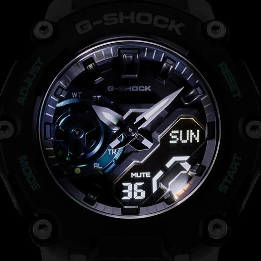 G-Shock Men's Black Resin Watch, Carbon Core Guard | Ga-2200m-1adr by i-watch