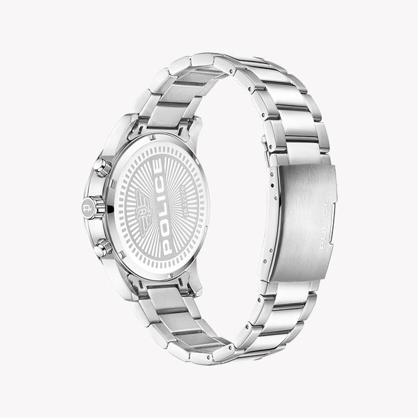 Police Men's Silver Stainless Steel Watch, Grey Dial | Pewjk2227004 by i-watch
