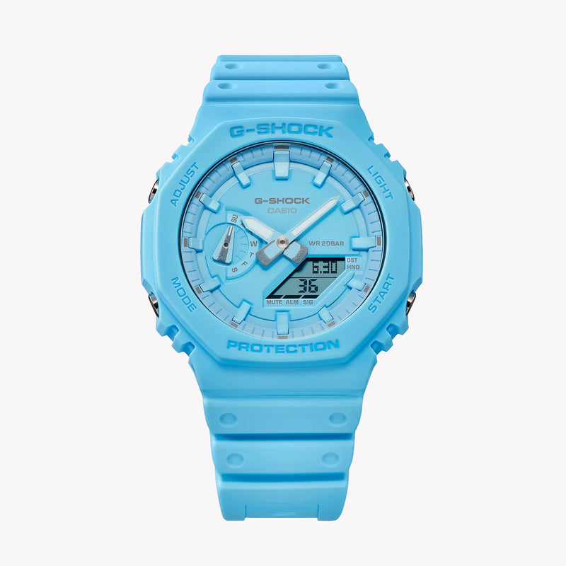 G-Shock Men's Blue Resin Watch, Blue Dial | Ga-2100-2a2dr by i-watch