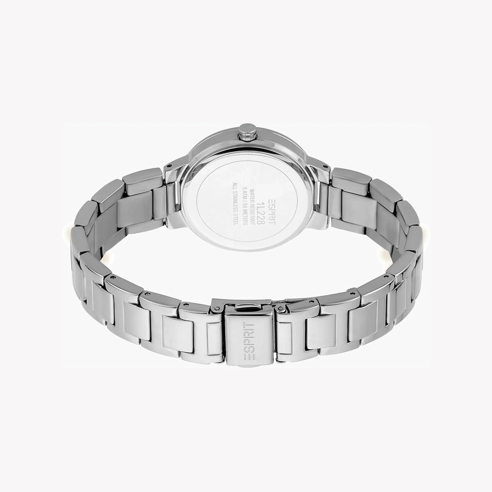 Esprit Women's Silver Stainless Steel Watch, White Dial | Es1l123m0015 by i-watch