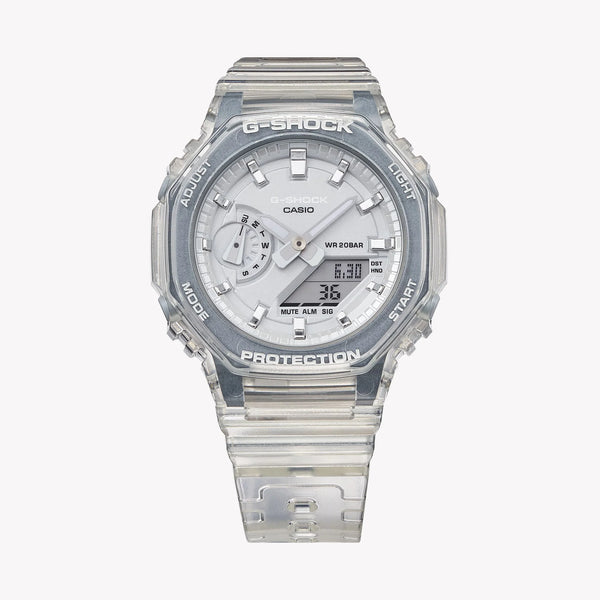Casio G-Shock Men's Translucent Carbon Watch, White Dial | Gma-S2100sk-7aer by i-watch