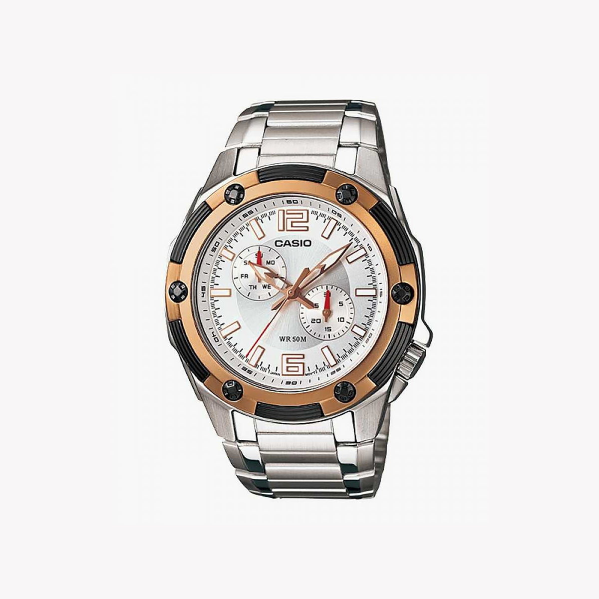 CASIO MTP-1326D-7A CLASSIC ELEGANCE - STYLISH MEN'S WATCH WITH STAINLESS STEEL BAND & WATER RESISTANCE