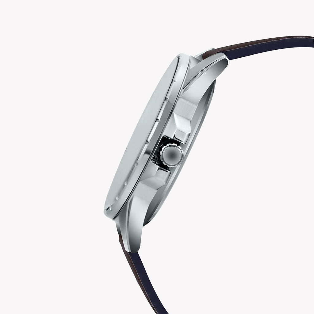 CASIO MTP-SW320L-7AVDF - ELEGANTLY RUGGED MEN'S WATCH WITH WHITE DIAL & BROWN LEATHER BAND-i-Watch-3