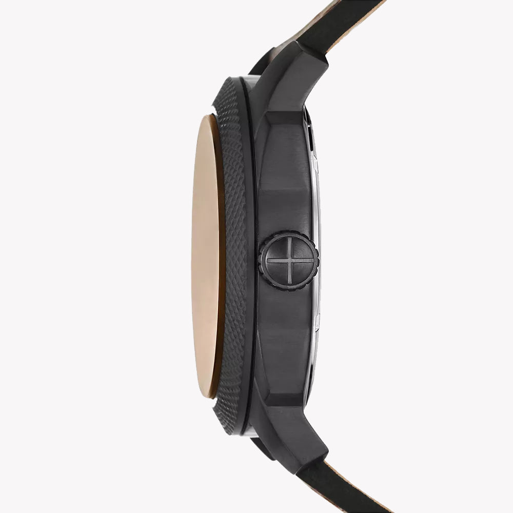 FOSSIL MACHINE THREE - BOLD BLACK & BROWN TIMEPIECE FOR MODERN MEN-i-Watch-2