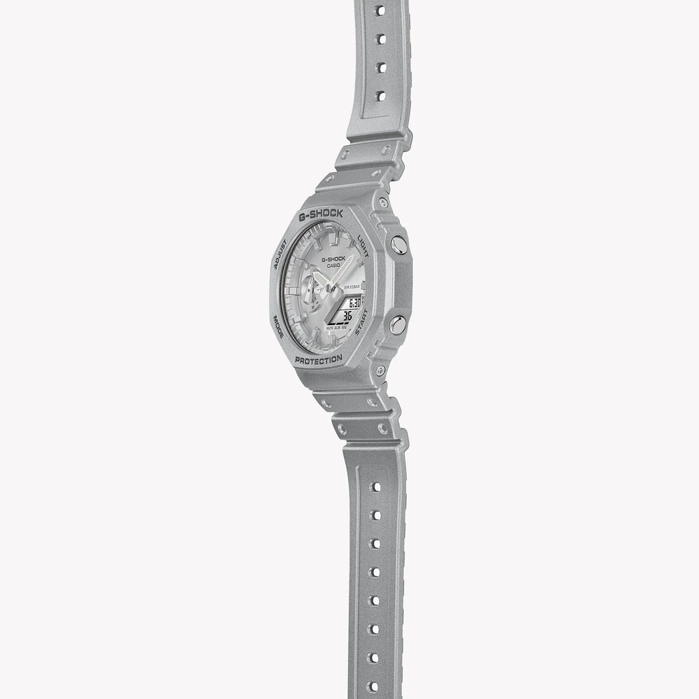 G-Shock Men's Silver Resin Watch, Sporty Style | Ga-2100ff-8adr by i-watch