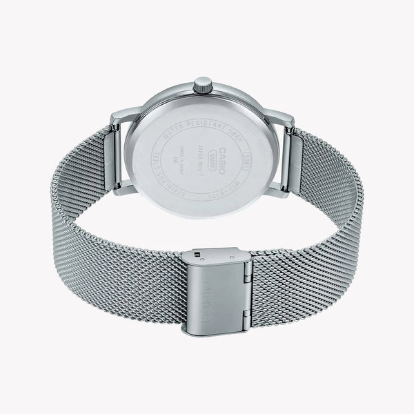 Casio Mtp-E171m-2evdf - Sporty Elegance Men's Watch With Silver Band & Blue Dial by i-watch