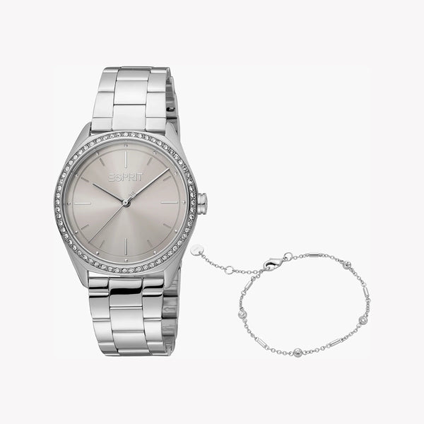 Esprit Women's Silver Watch, Grey Dial | Es1l134m0015 by i-watch