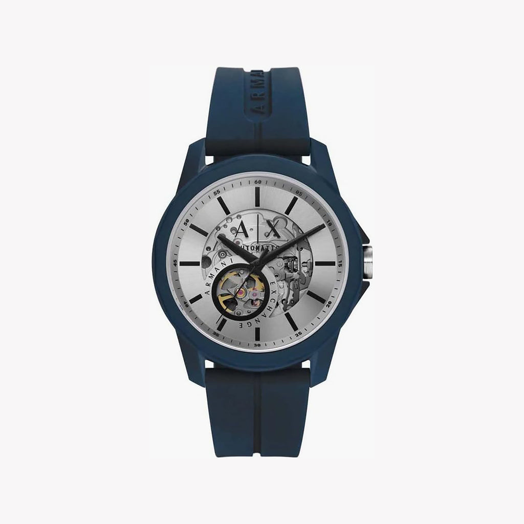 ARMANI EXCHANGE AX1727 BOLD BLUE SPORTY TIMEPIECE - MEN'S FASHION WATCH WITH GREY DIAL