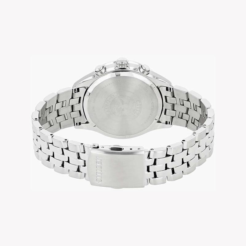 Citizen Eco-Drive At2140-55e - Timeless Performance Men's Watch In Sleek Silver With Multifunctional Chronograph by i-watch