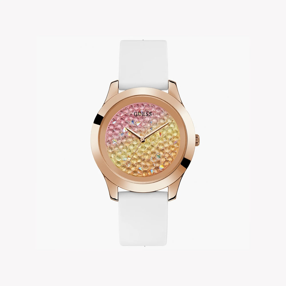 Guess Women's Rose Gold Watch, Multicolor Dial | W1223l3 by i-watch