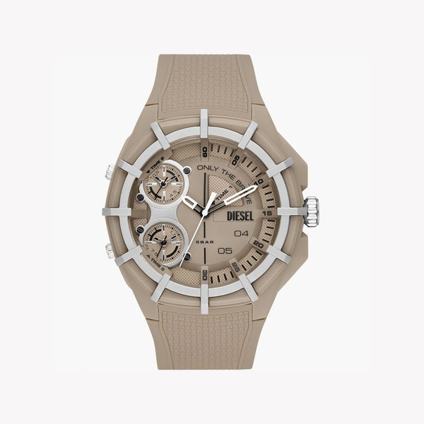 Diesel Men's Beige Silicone Watch, Multifunction | Dz1990 by i-watch