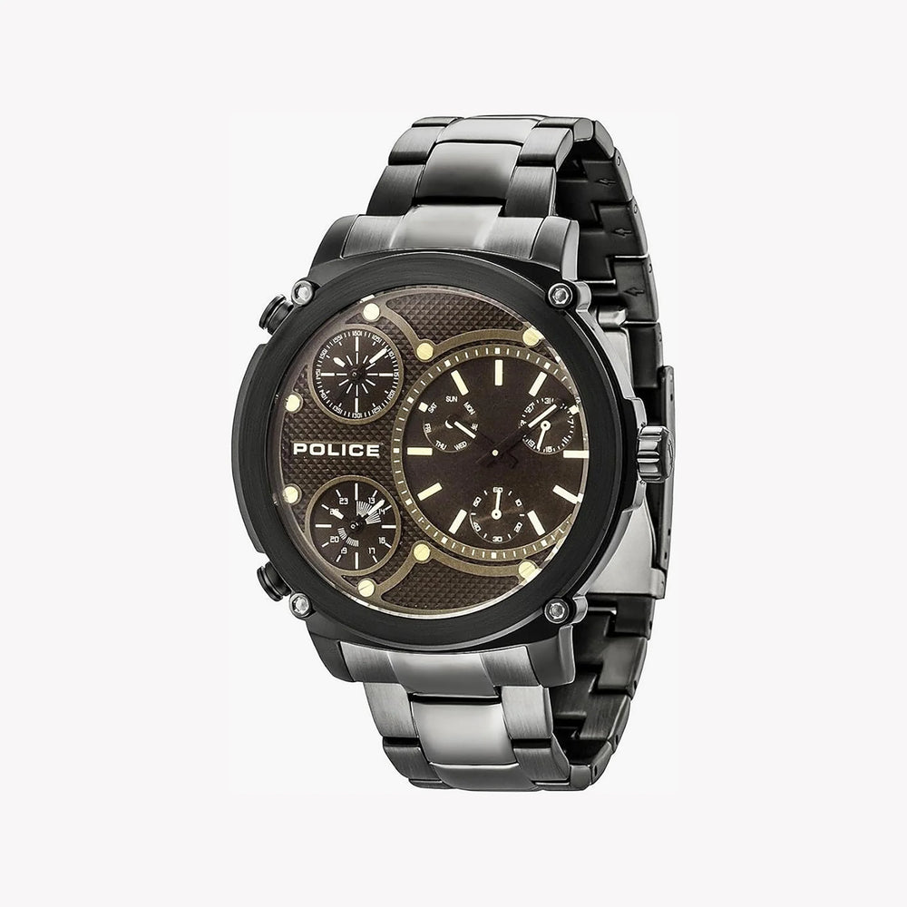 Police Men's Black Stainless Steel Watch, Black Dial | Pl-14830jsb_02m by i-watch