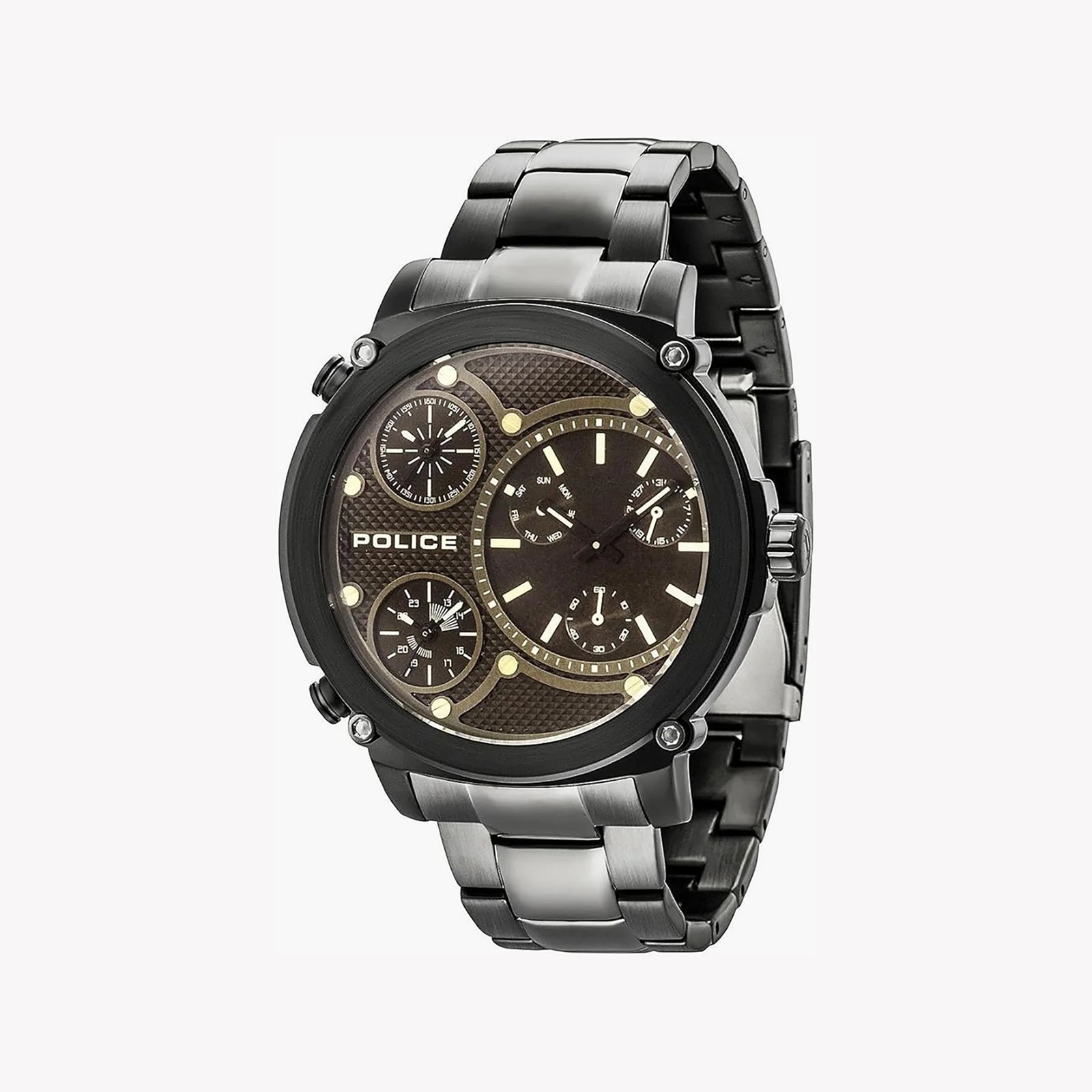 Police Men's Black Stainless Steel Watch, Black Dial | Pl-14830jsb_02m by i-watch