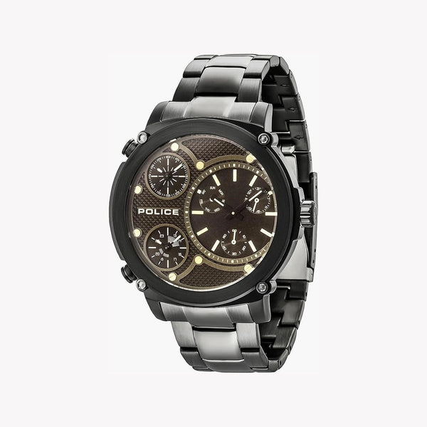 Police Men's Black Stainless Steel Watch, Black Dial | Pl-14830jsb_02m by i-watch