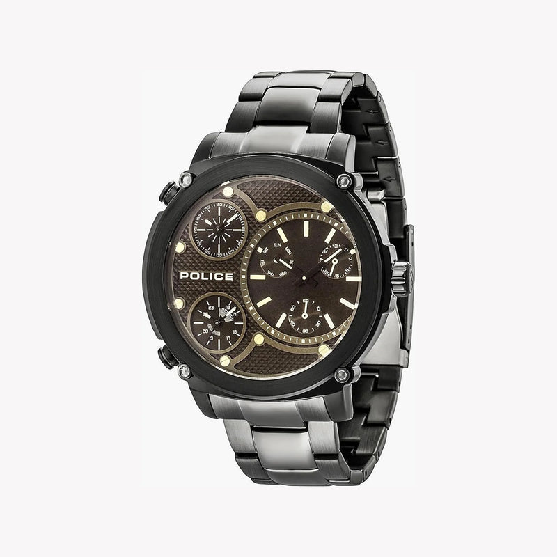 Police Men's Black Stainless Steel Watch, Black Dial | Pl-14830jsb_02m by i-watch