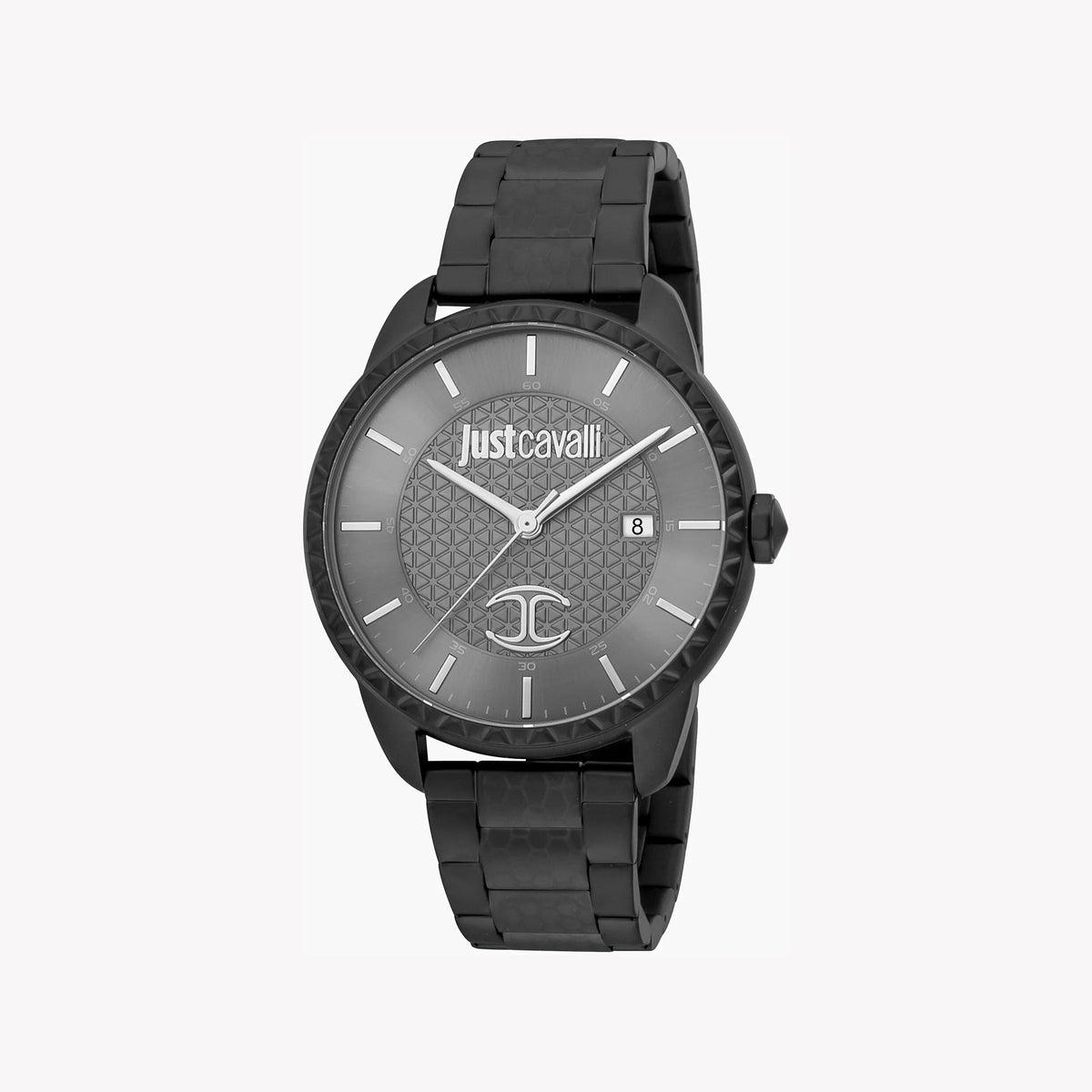 JUST CAVALLI JC1G176M0065 ELEGANT BLACK STAINLESS STEEL MEN'S WATCH - TIMELESS SOPHISTICATION