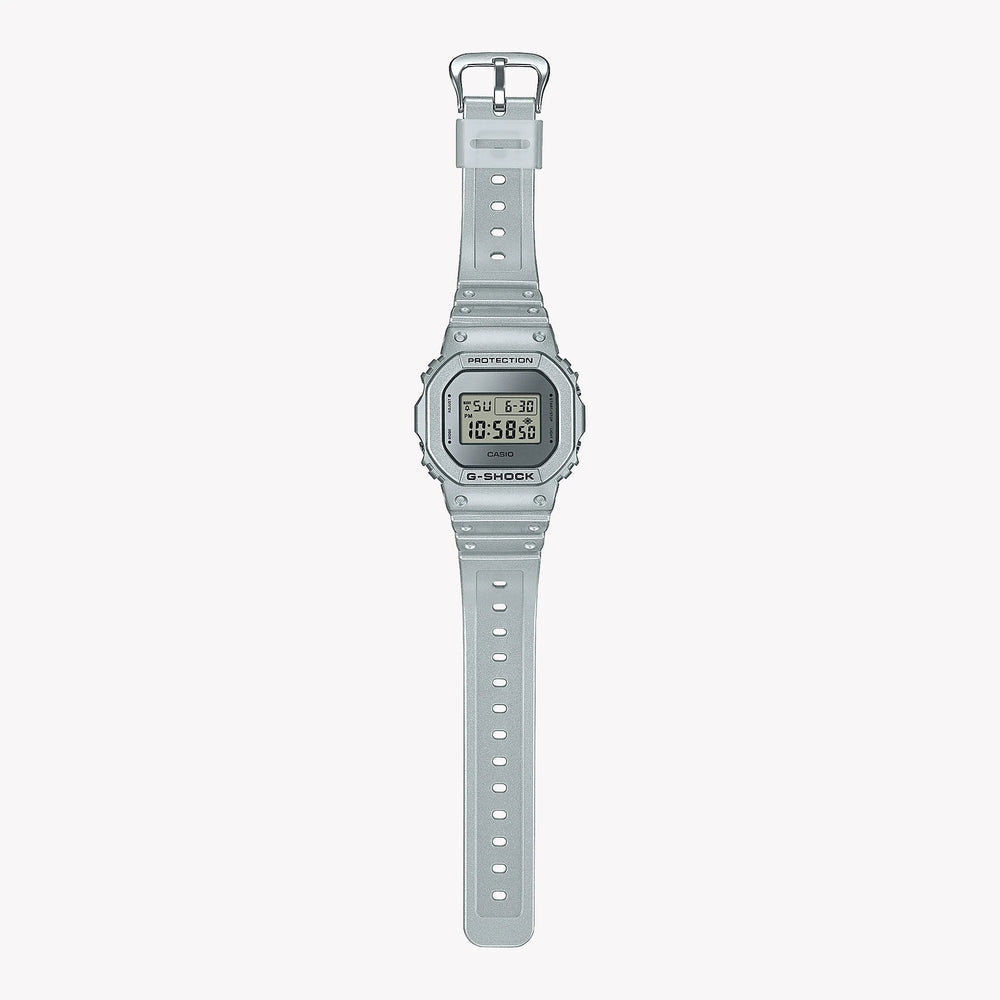 G-Shock Men's Silver Resin Watch, Digital Display | Dw-5600ff-8dr by i-watch