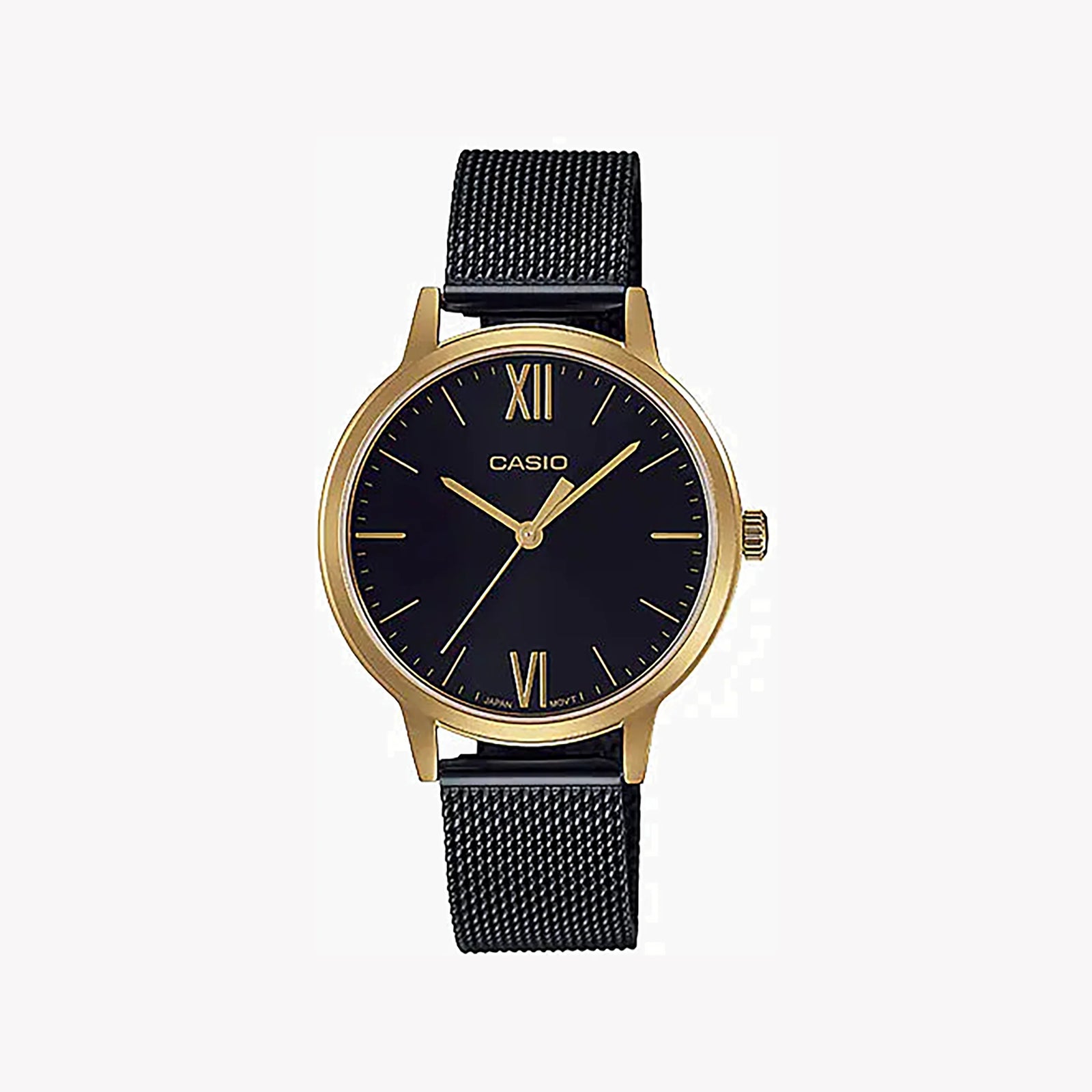 Casio Ltp-E157mgb-1bdf Elegant Timepiece - Versatile Gold & Black Women's Watch by i-watch